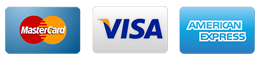 We accept all major credit and debit cards